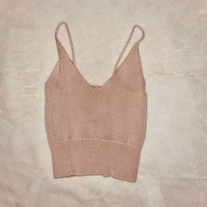 Crop Top Knit Tank
